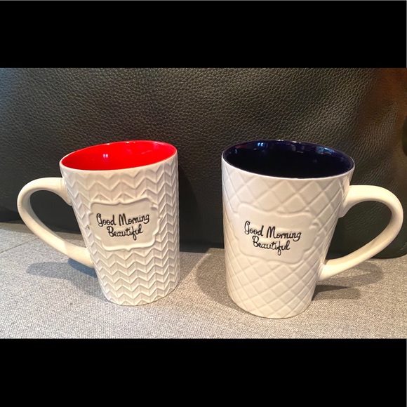 kitcheneat Other - BIG COFFEE MUG SET GOOD MORNING BEAUTIFUL